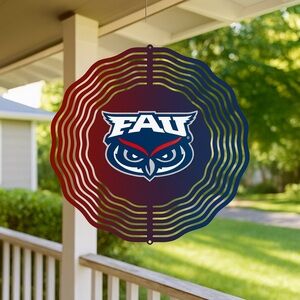 FAU Owl Metal Wind Spinner